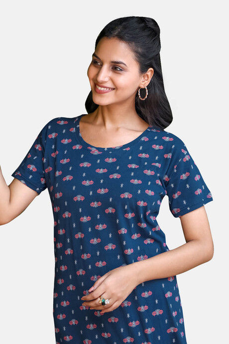 Sweetmoon Long T Shirt Nightdress - Blue — image 5